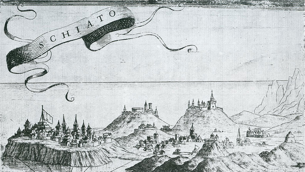old map of Skiathos